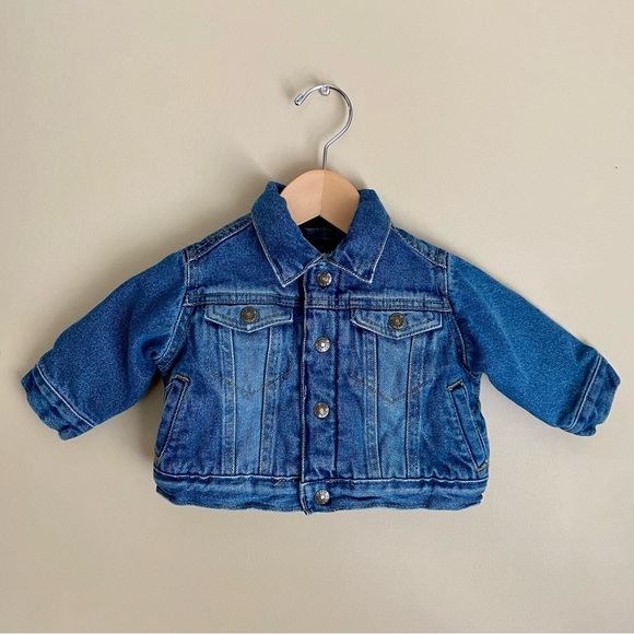 Children’s Place 6-9M Lined Jean Jacket - Picture 1 of 6